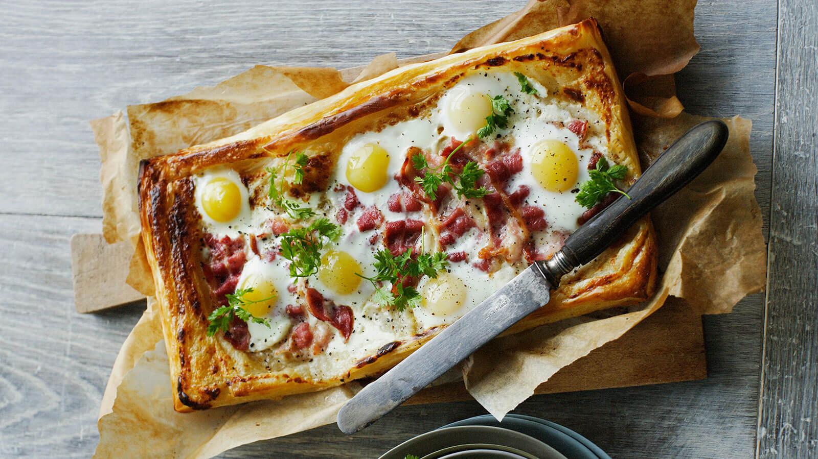 Bacon and Egg Puff Pastry Tart | Recipe | The Fresh Market