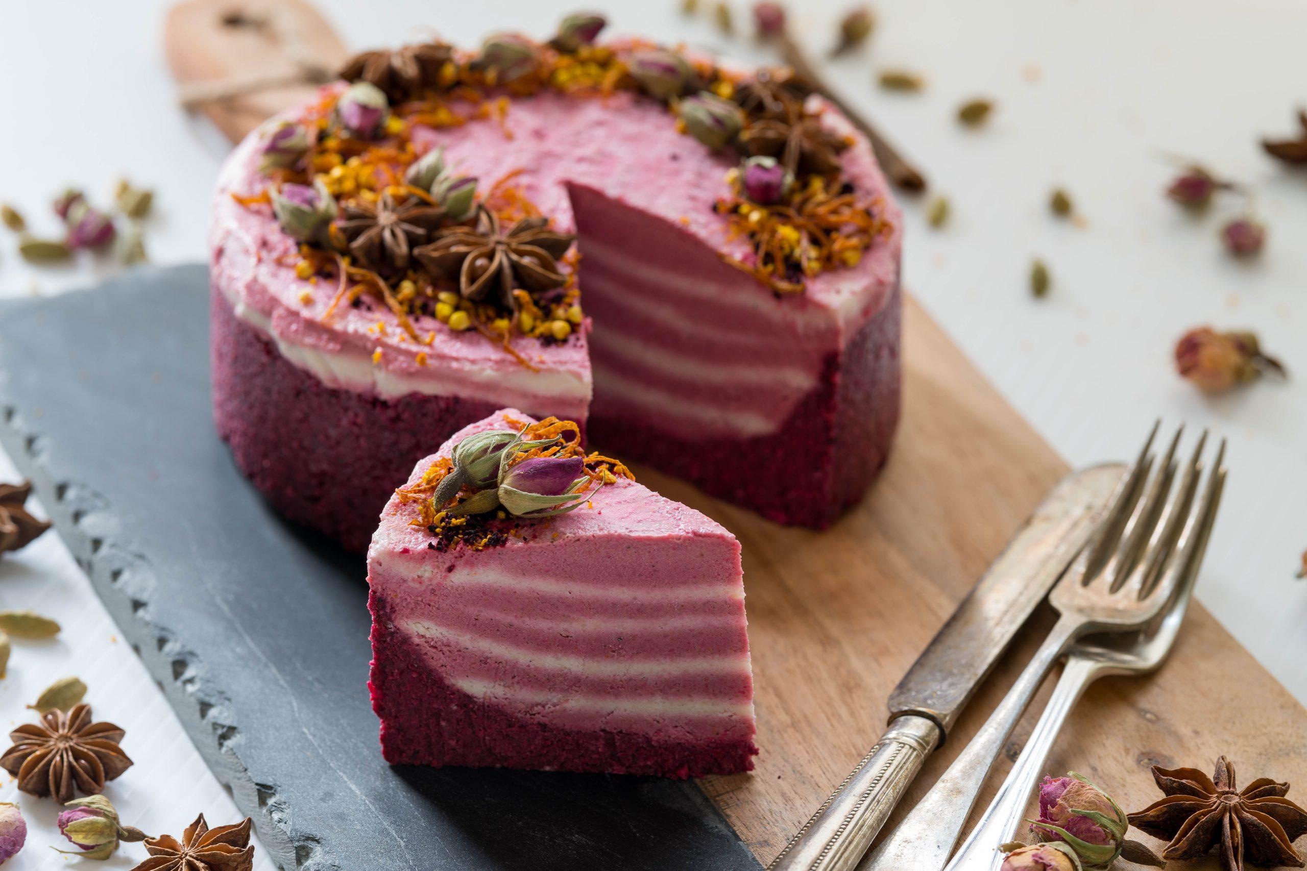 Spiced Beet Chai Latte Cake | Deviliciously Raw