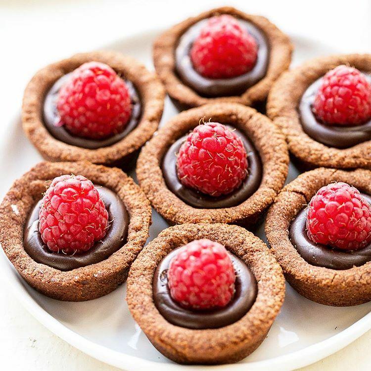 Mini Chocolate Raspberry Tarts by bakeritablog | Quick & Easy Recipe | The Feedfeed