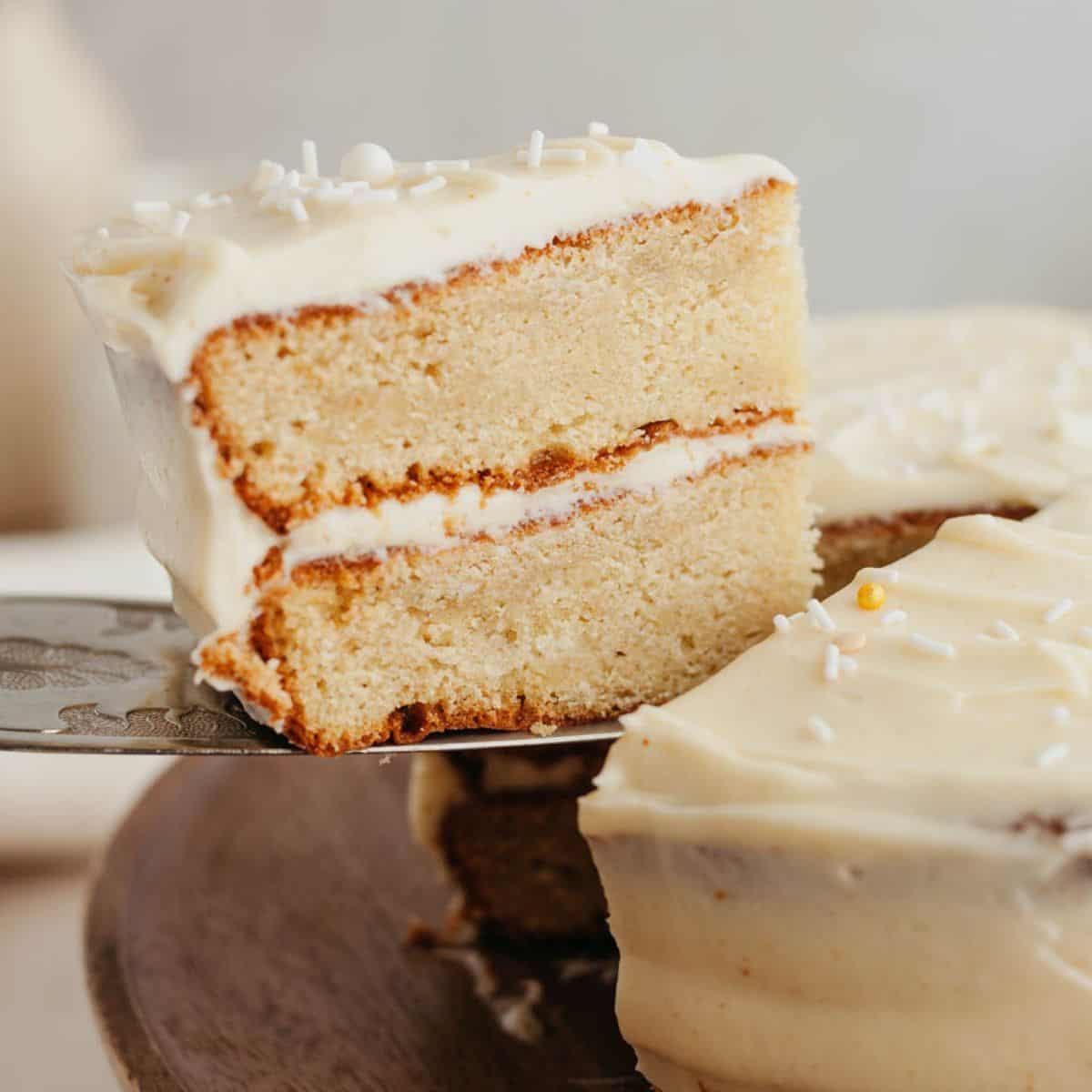 Cardamom Cake with Browned Butter Cream Cheese Frosting - Alpine Ella