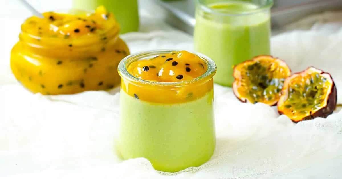 How to make Matcha Panna Cotta With Passion Fruit Mango Compote Recipe