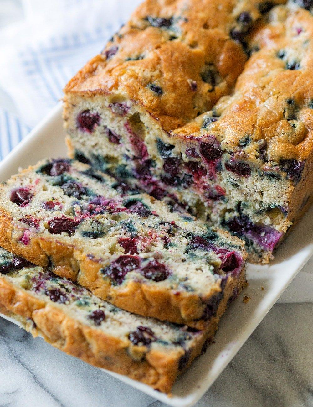 The Best Blueberry Banana Bread - Pizzazzerie