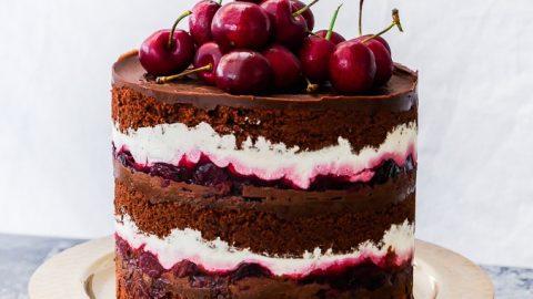 Black Forest Naked Cake | What Charlotte Baked