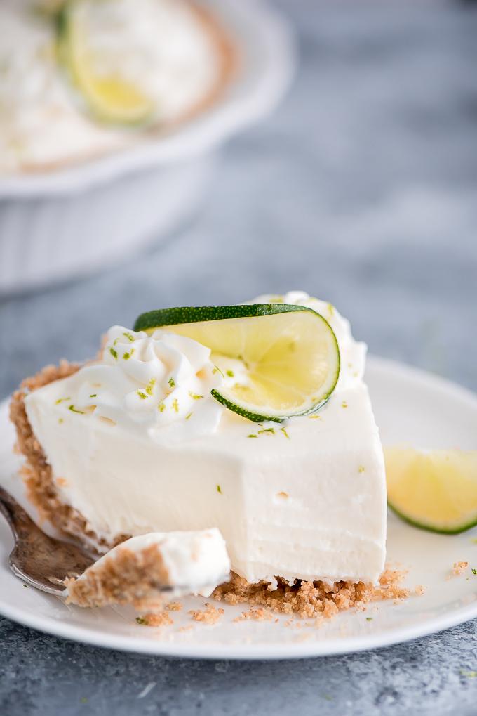 The BEST No Bake Key Lime Pie - Garnish & Glaze