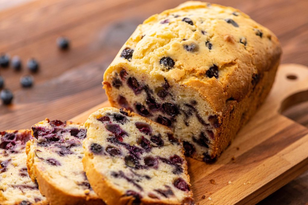 Blueberry Banana Bread Loaf for a Nutritious Breakfast