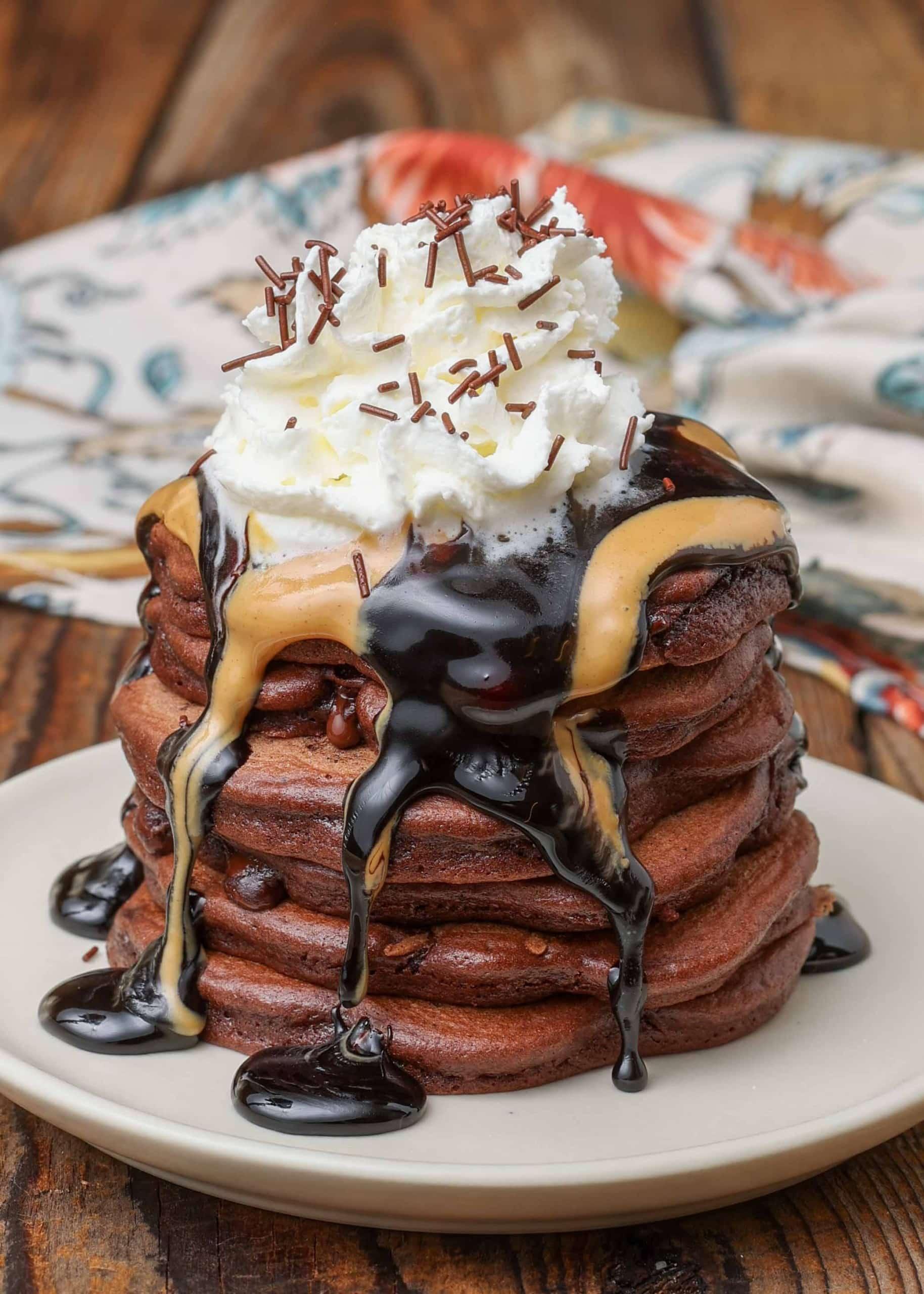 Chocolate Pancakes - Chocolate with Grace