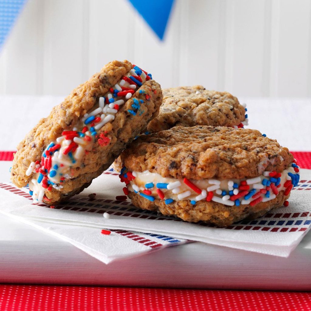 A Sweet and Chewy Delight: Oatmeal Cookie Sandwiches