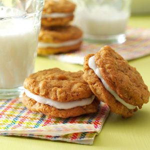 A Sweet and Chewy Delight: Oatmeal Cookie Sandwiches