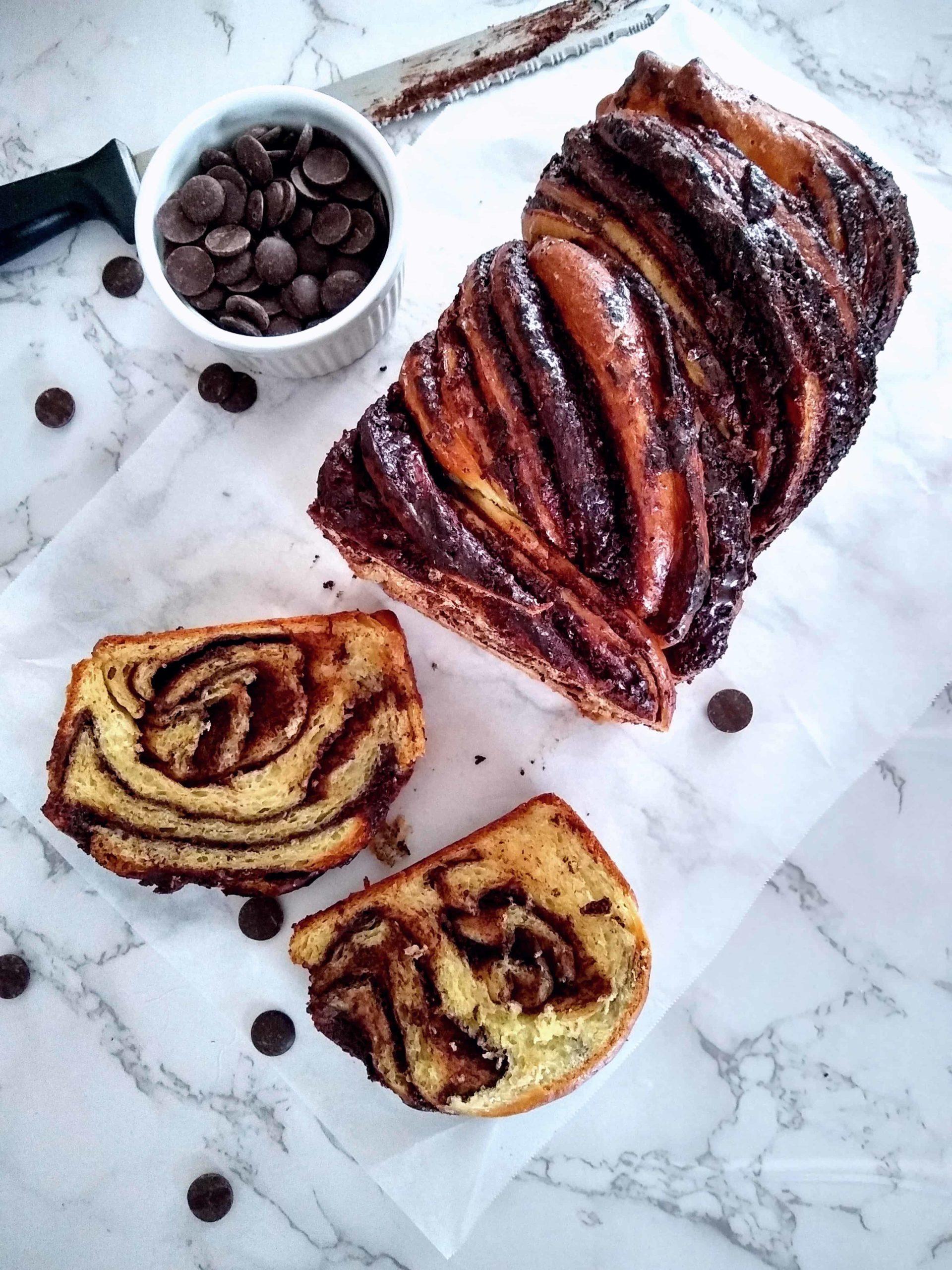 Babka Bread / Chocolate Babka / Krantz Cake - Living Smart And Healthy