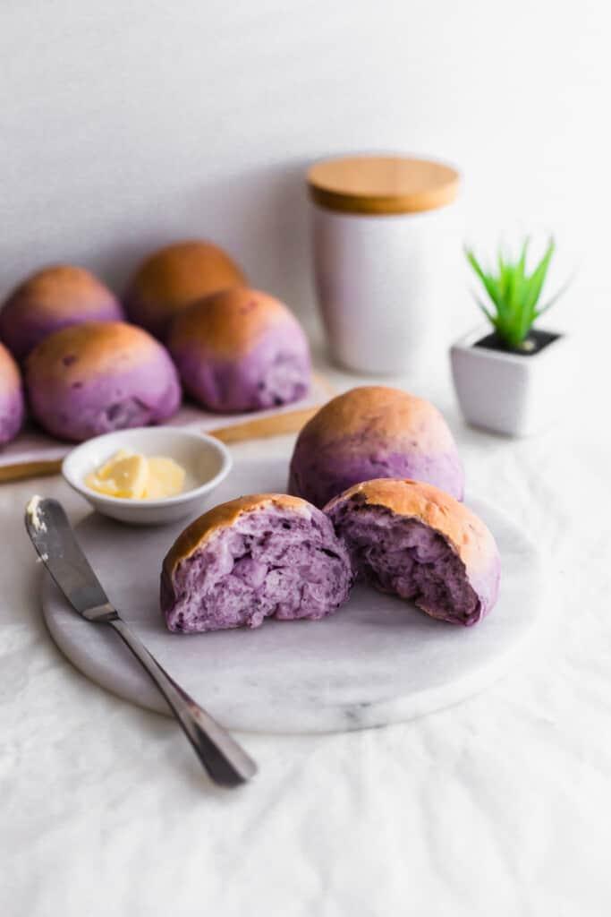 Purple Sweet Potato Buns | Sift & Simmer