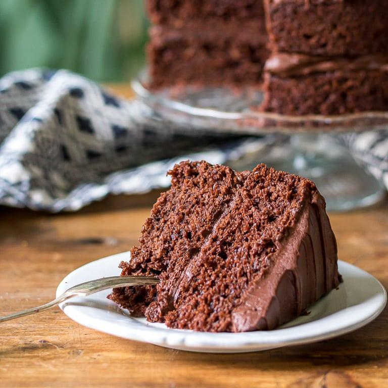 The Best Vegan Chocolate Cake - Veggie Desserts