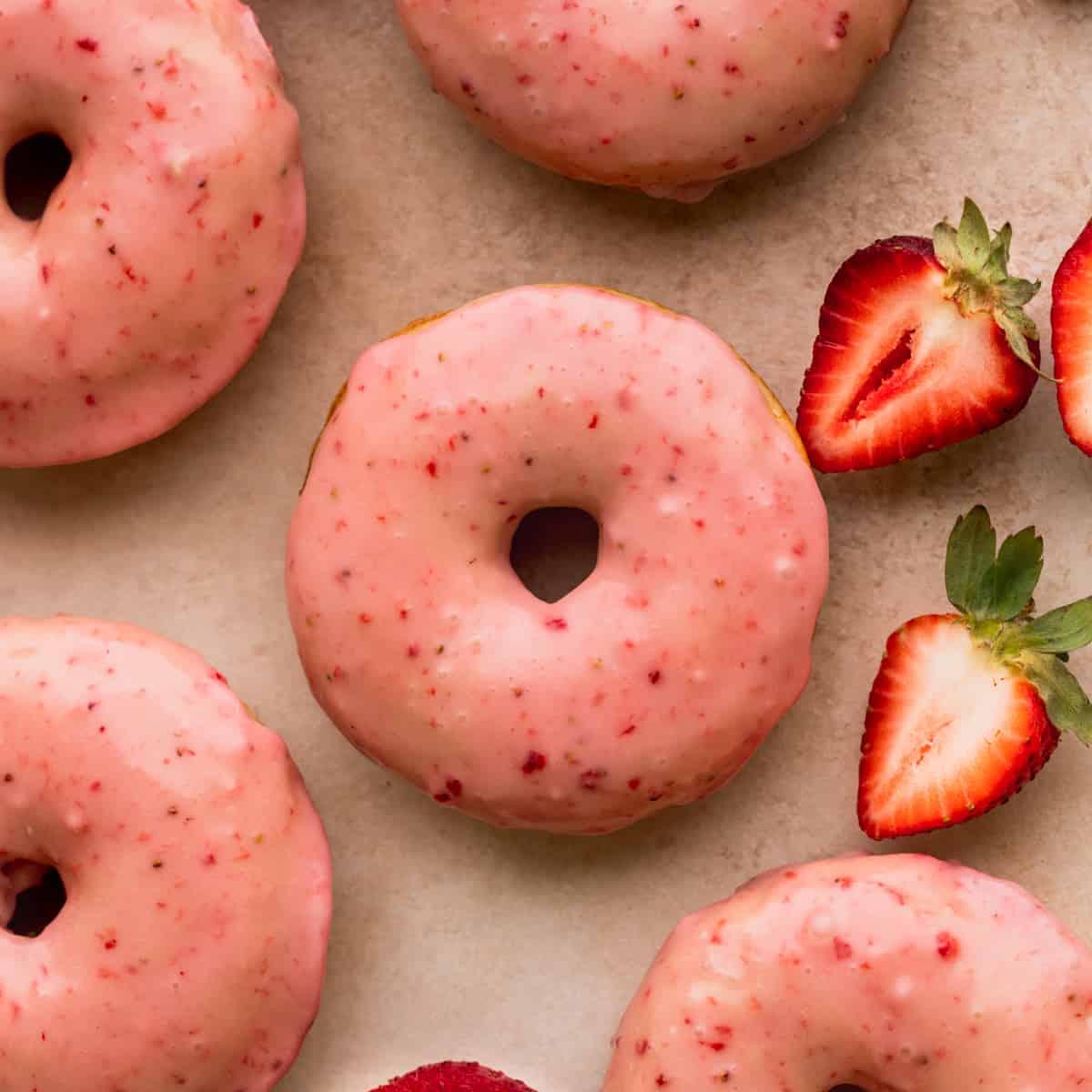 Strawberry Glazed Donuts - Stephanie's Sweet Treats