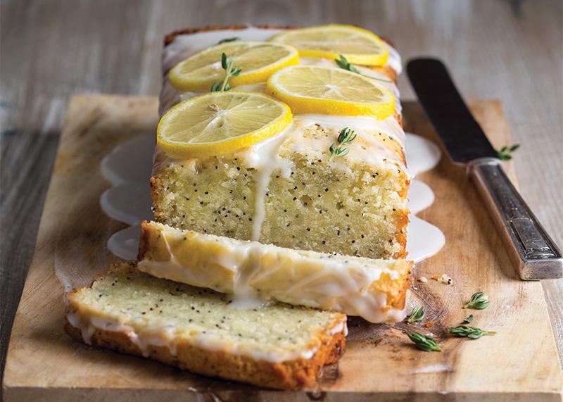 Glazed Lemon-Thyme Poppy Seed Cake - Bake from Scratch