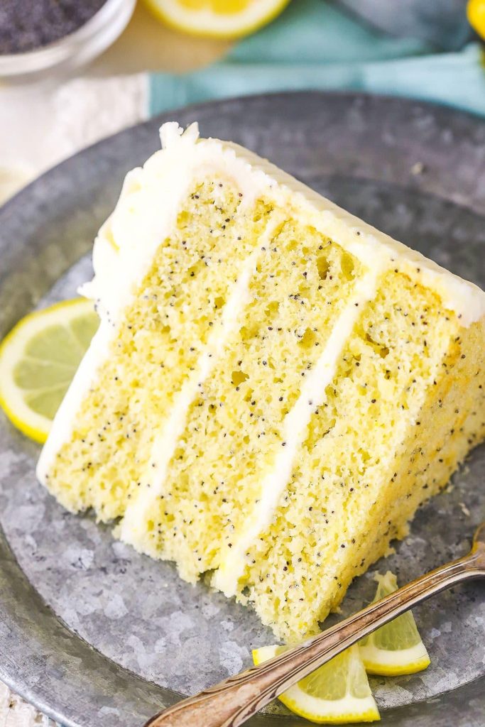 Luscious Lemon Infusion: Moist lemon poppyseeds cake