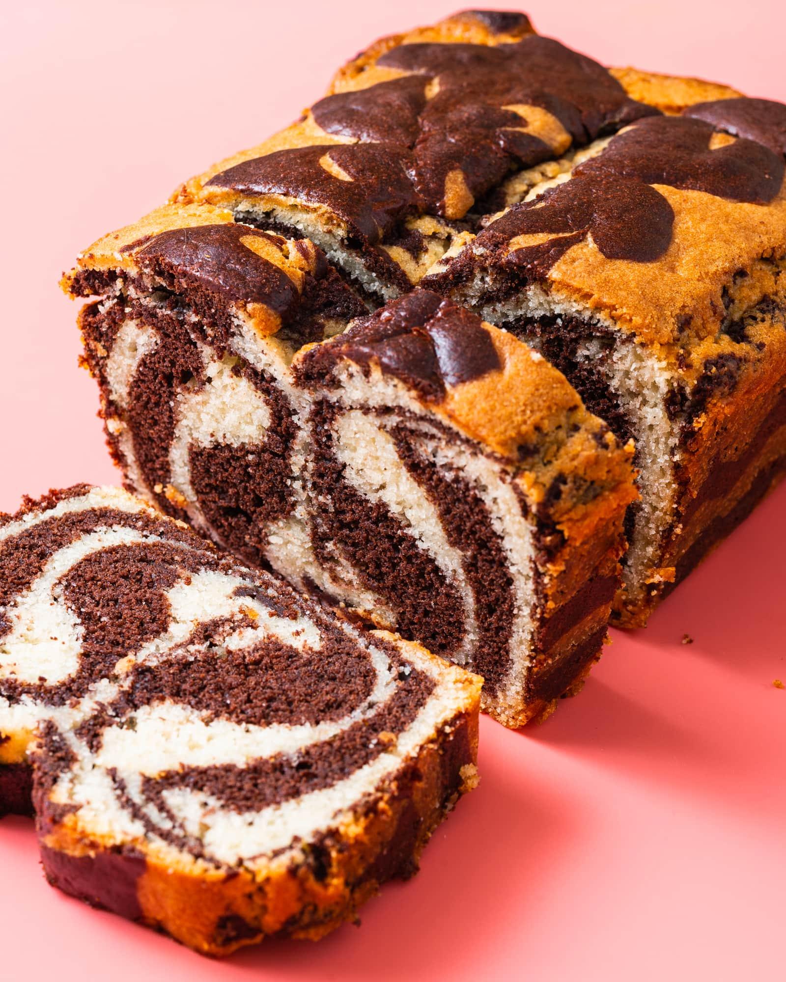 Vegan Marble Cake - School Night Vegan