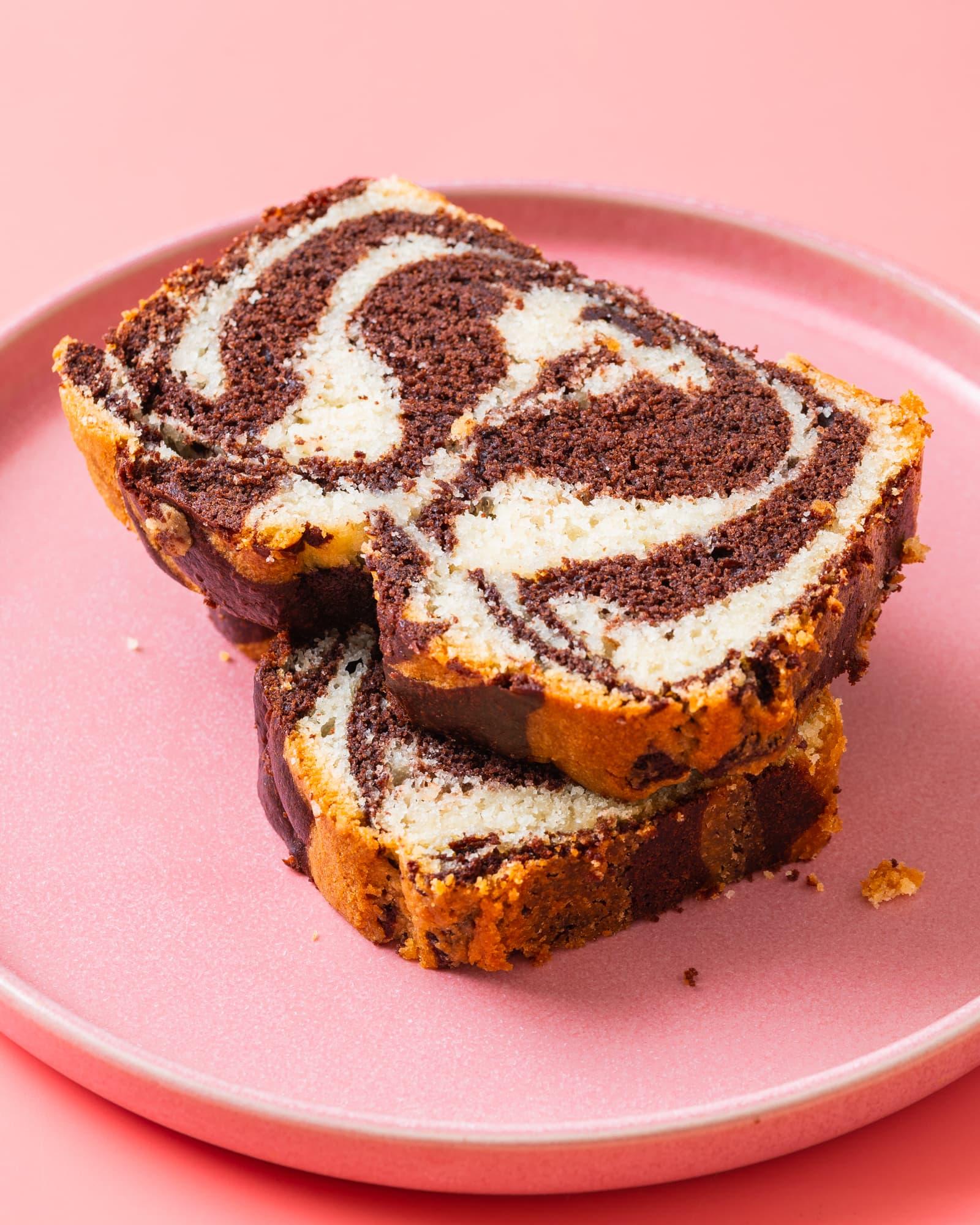 Vegan Marble Cake - School Night Vegan