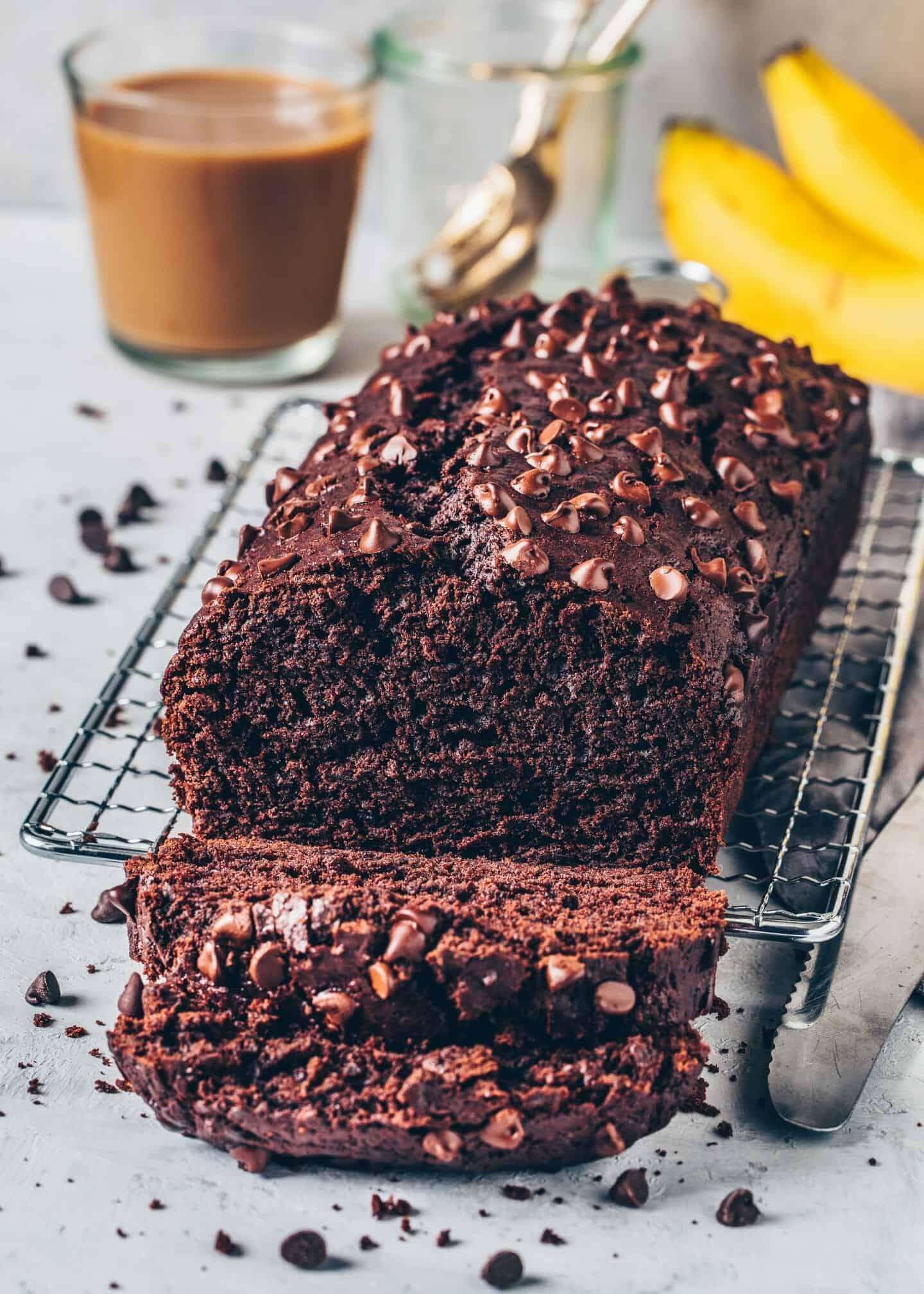 Best Vegan Chocolate Banana Bread - Bianca Zapatka | Recipes