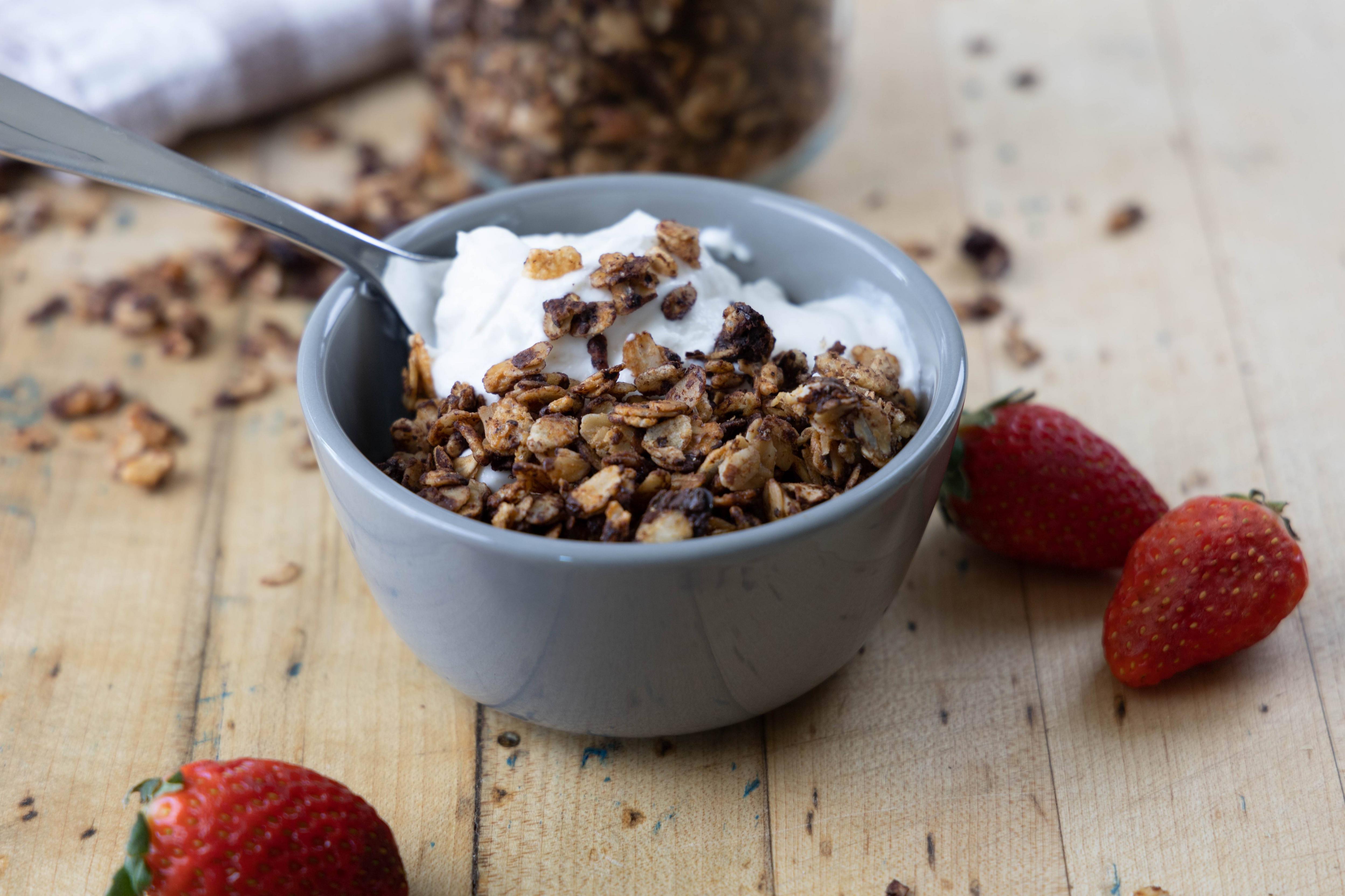 Healthy Chocolate Granola with Tahini and Coconut — Its Better with Butter