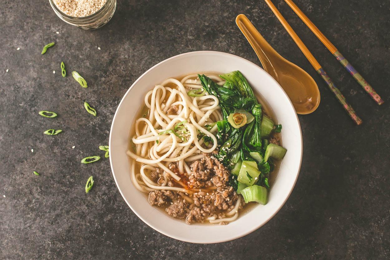 Spicy miso udon noodle soup | Cook Smarts