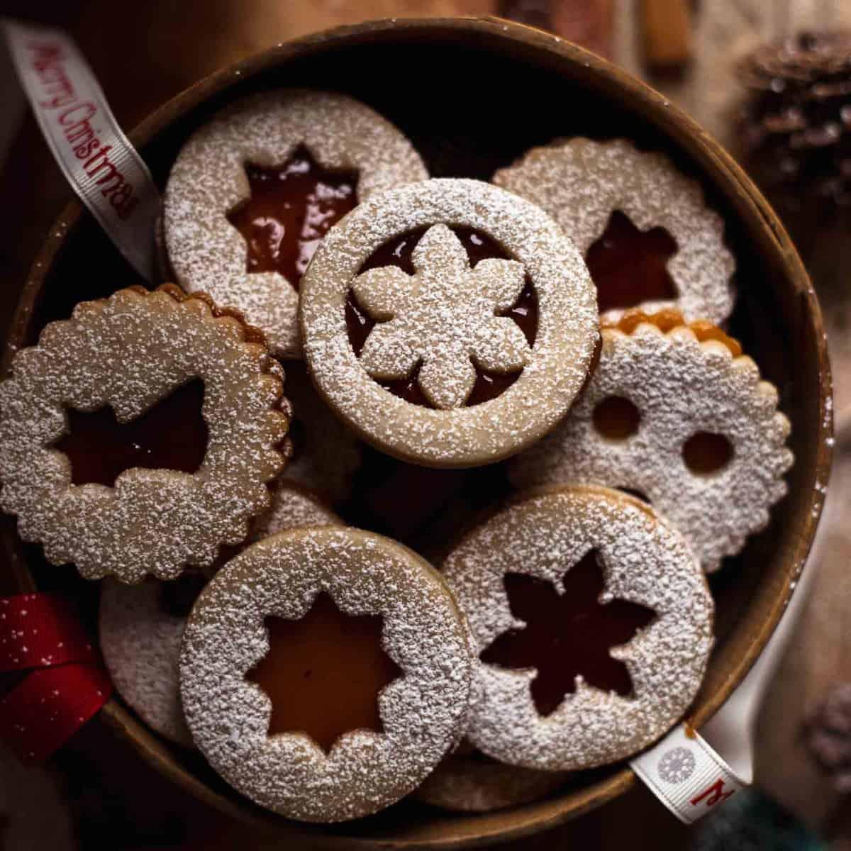 Linzer Cookies (Original Austrian Family Recipe) - Also The Crumbs Please