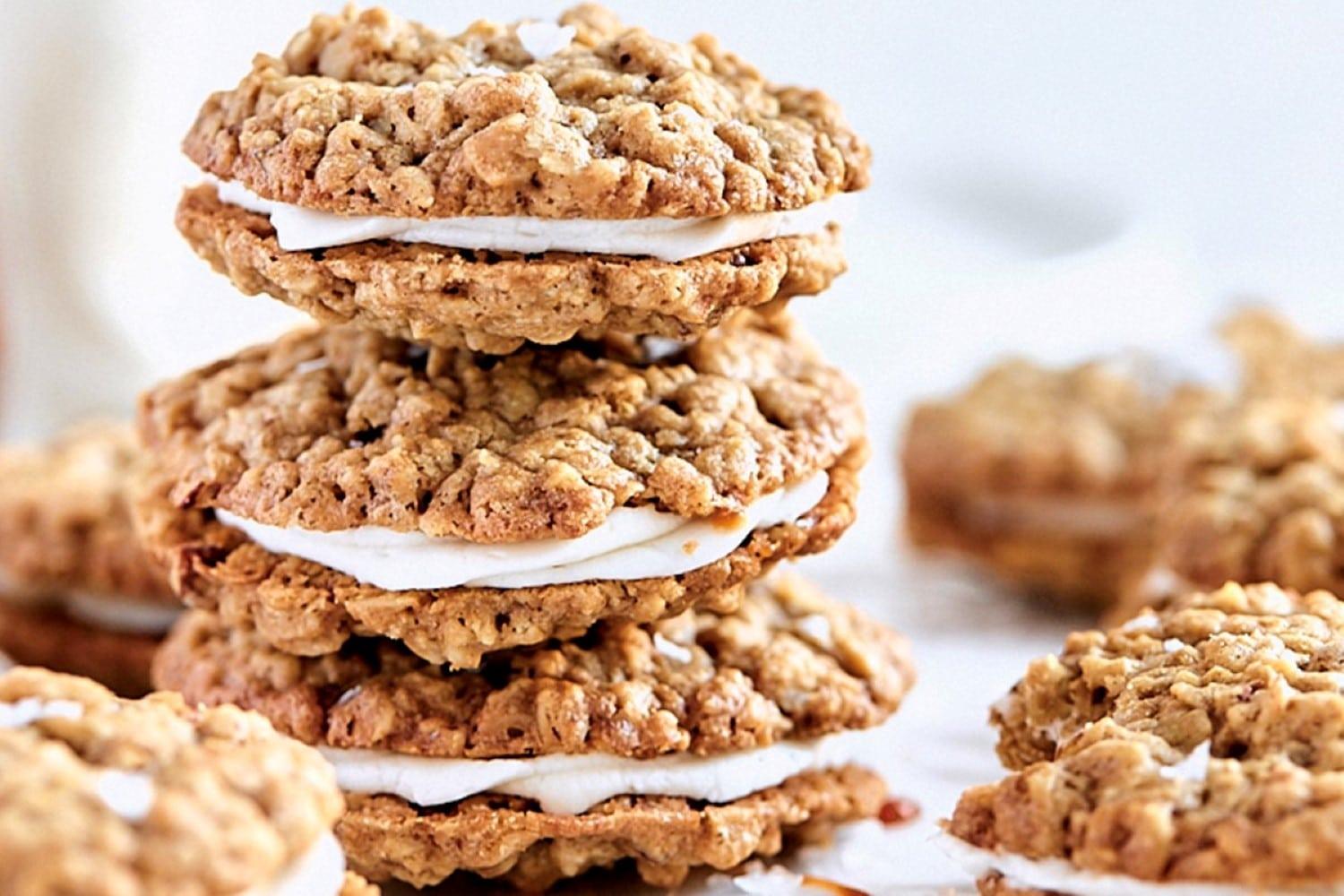 Caramel Pecan Oatmeal Creme Pies Recipe | Sur La Table