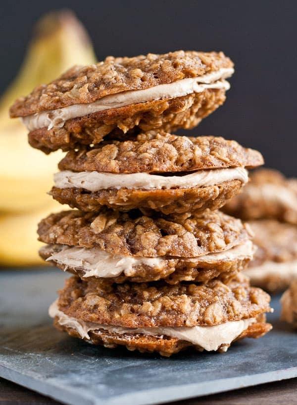 Peanut Butter Banana Oatmeal Creme Pies | NeighborFood