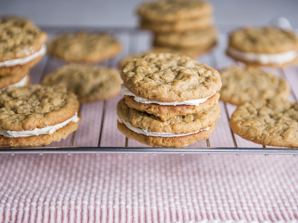 Peanut Butter Oatmeal Cookie Cream Pies - A Cup Of Cream