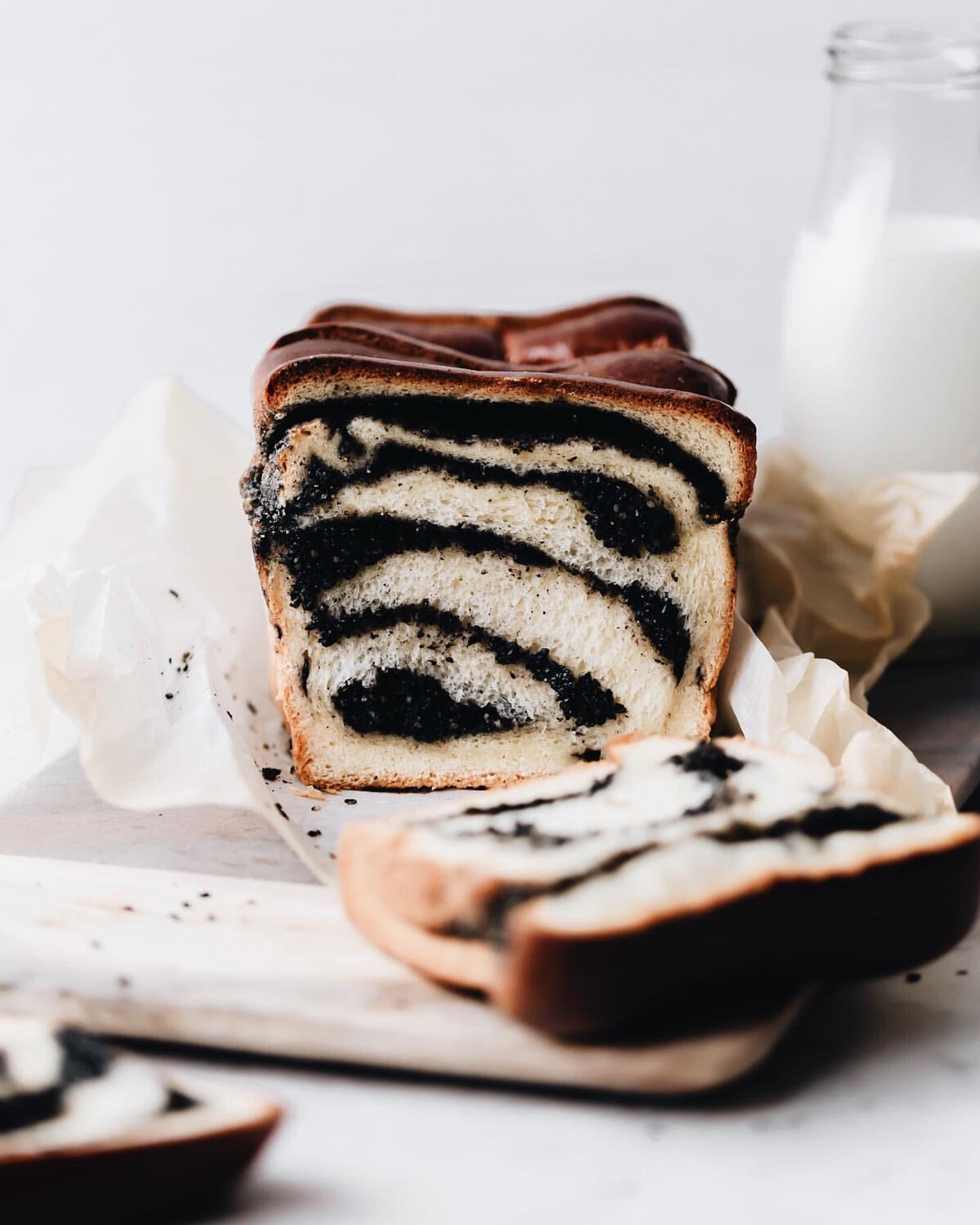 Black Sesame Japanese Milk Bread by studiobaked | Quick & Easy Recipe | The Feedfeed