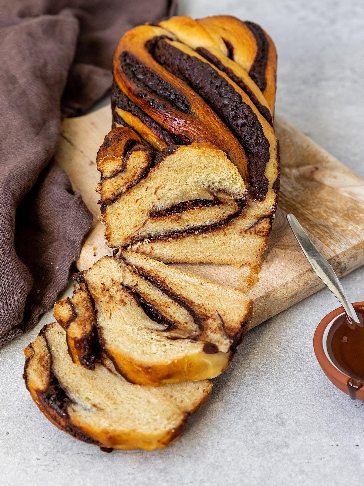 Asian marble milk bread