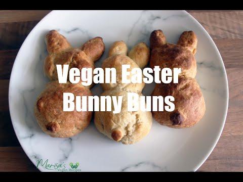 Vegan Easter Bunny Buns - YouTube