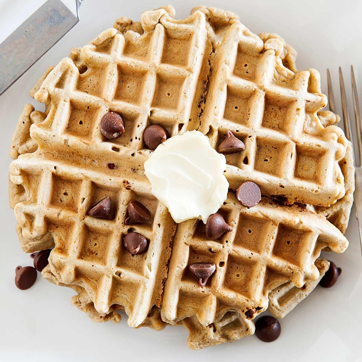 Fluffy Chocolate Chip Waffles | Laura Fuentes
